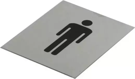 Adhesive Male Toilet Symbol Sign 120 x 100