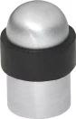 Domed 50 x 30mm Floor Mounted Door Stop - SC