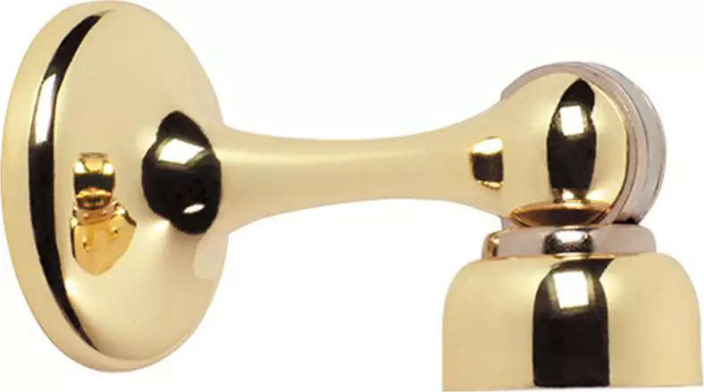 Magnetic Solid Brass Door Stop - PB