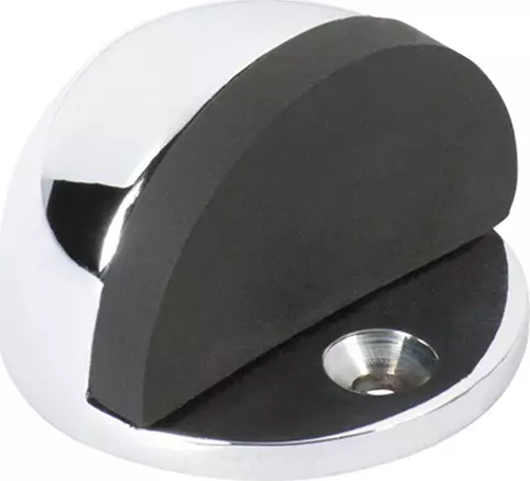 Oval Floor Mounted Door Stop - CP