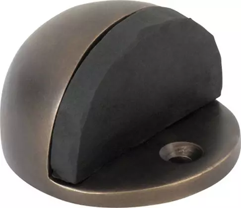 Oval Floor Mounted Door Stop - AB