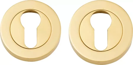 52mm Round Euro Escutcheon - PB