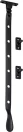 Base Mount Casement Window Stay 300mm -BLK