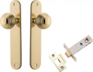 Guildford Knob - Oval Passage Set - PB