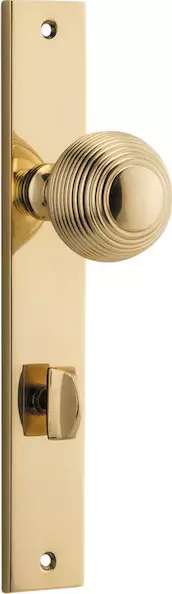 Guildford Knob - Rectangular Privacy Set - PB