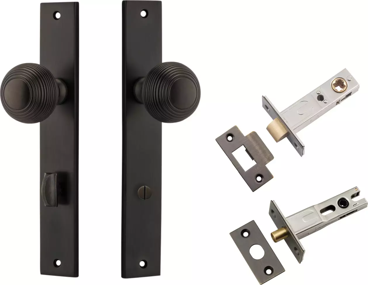 Guildford Knob - Rectangular Privacy Set - SB