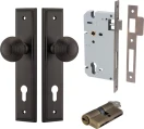 Guildford Knob - Stepped Entrance Set - Key / Key - SB