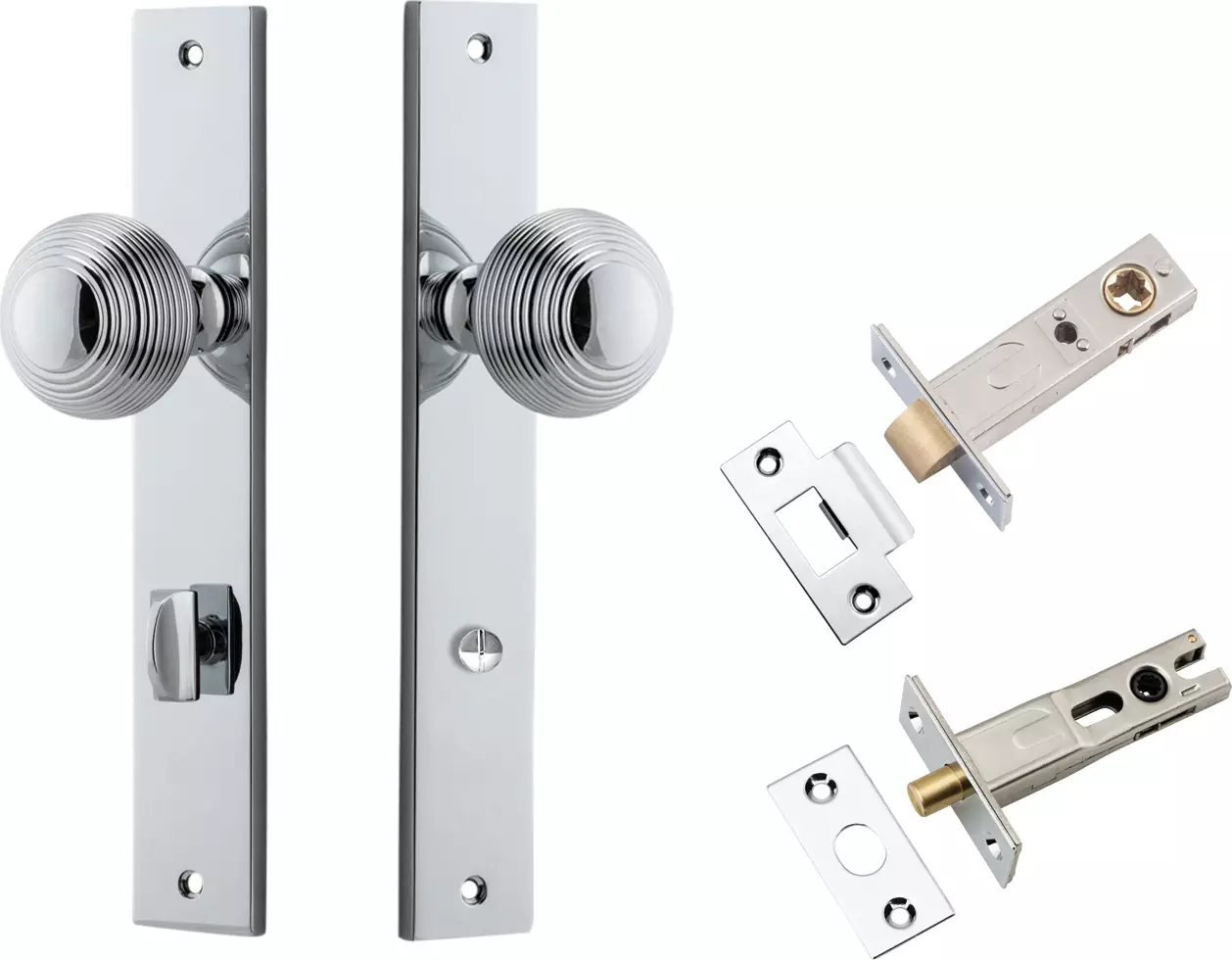 Guildford Knob - Rectangular Privacy Set - CP