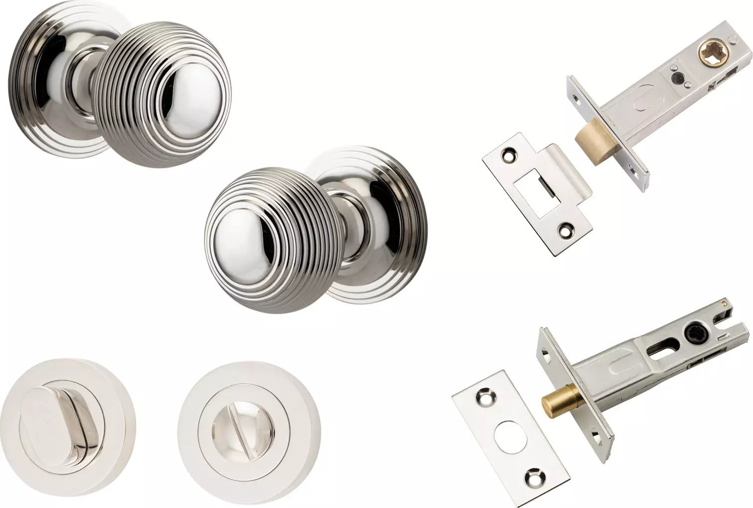 Guildford Knob - Round Rose Privacy Set - PN