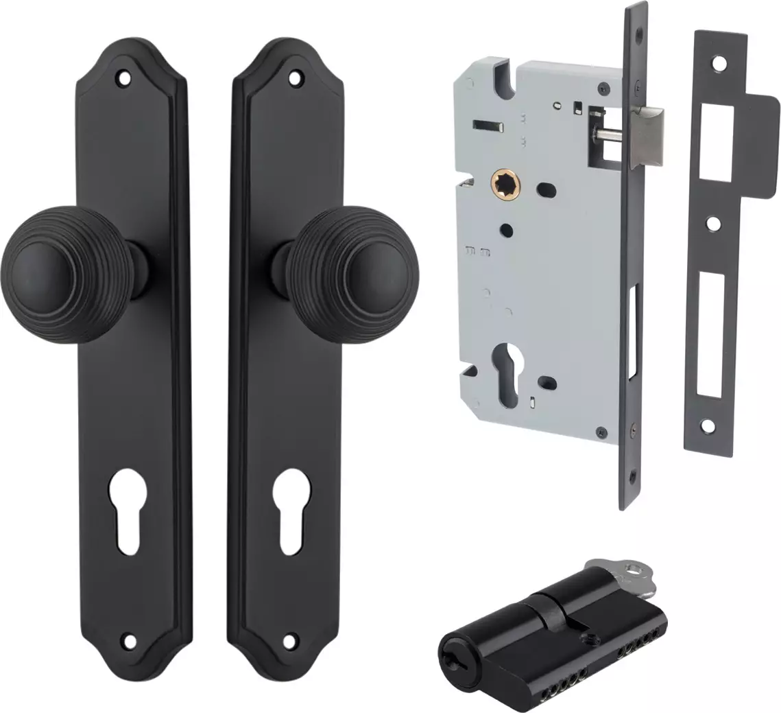 Guildford Knob - Shouldered Entrance Set - Key / Key - MB