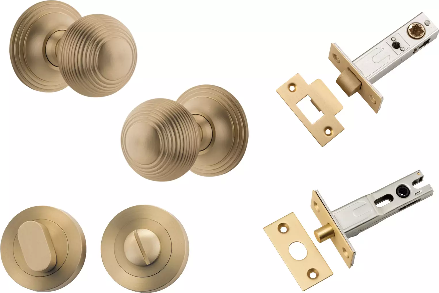 Guildford Knob - Round Rose Privacy Set - BB