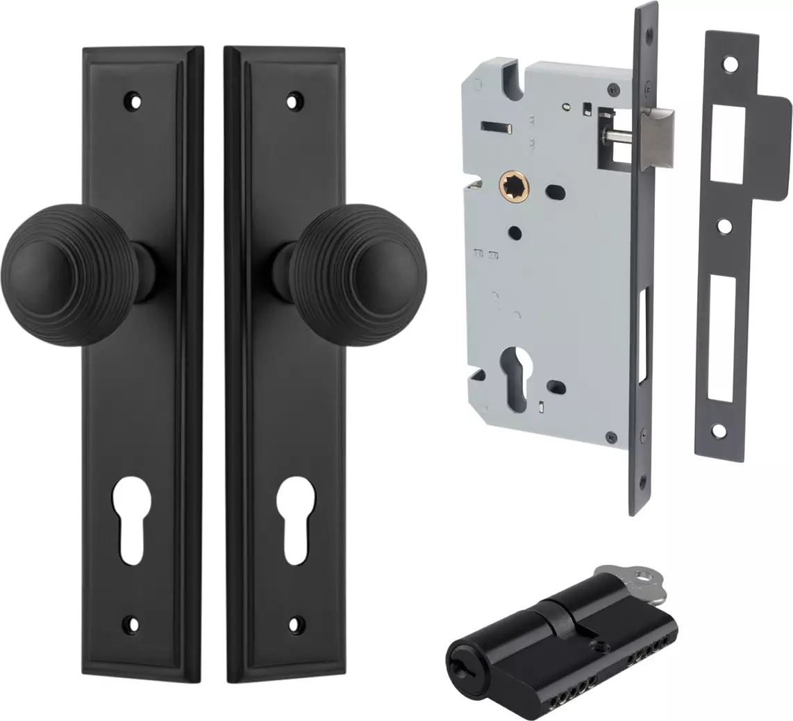 Guildford Knob - Stepped Entrance Set - Key / Key - MB
