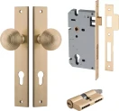 Guildford Knob - Rectangular Entrance Set - Key / Key - BB