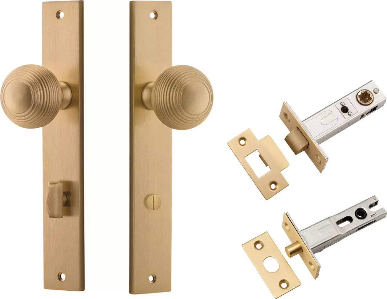 Guildford Knob - Rectangular Privacy Set - BB