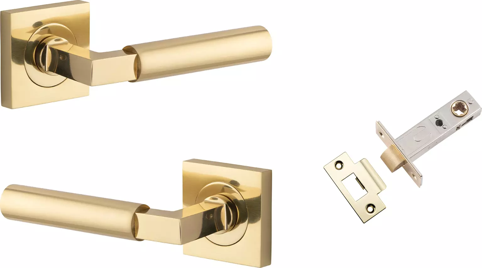 Berlin Lever - Square Rose Passage Set - PB