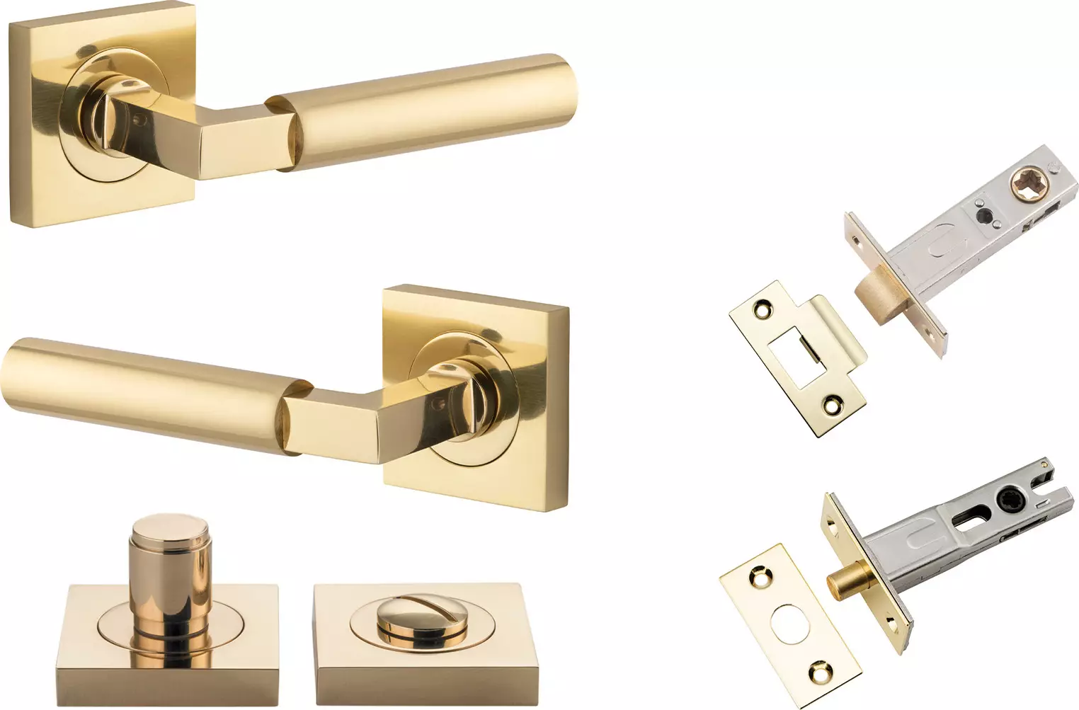 Berlin Lever - Square Rose Privacy Set - PB