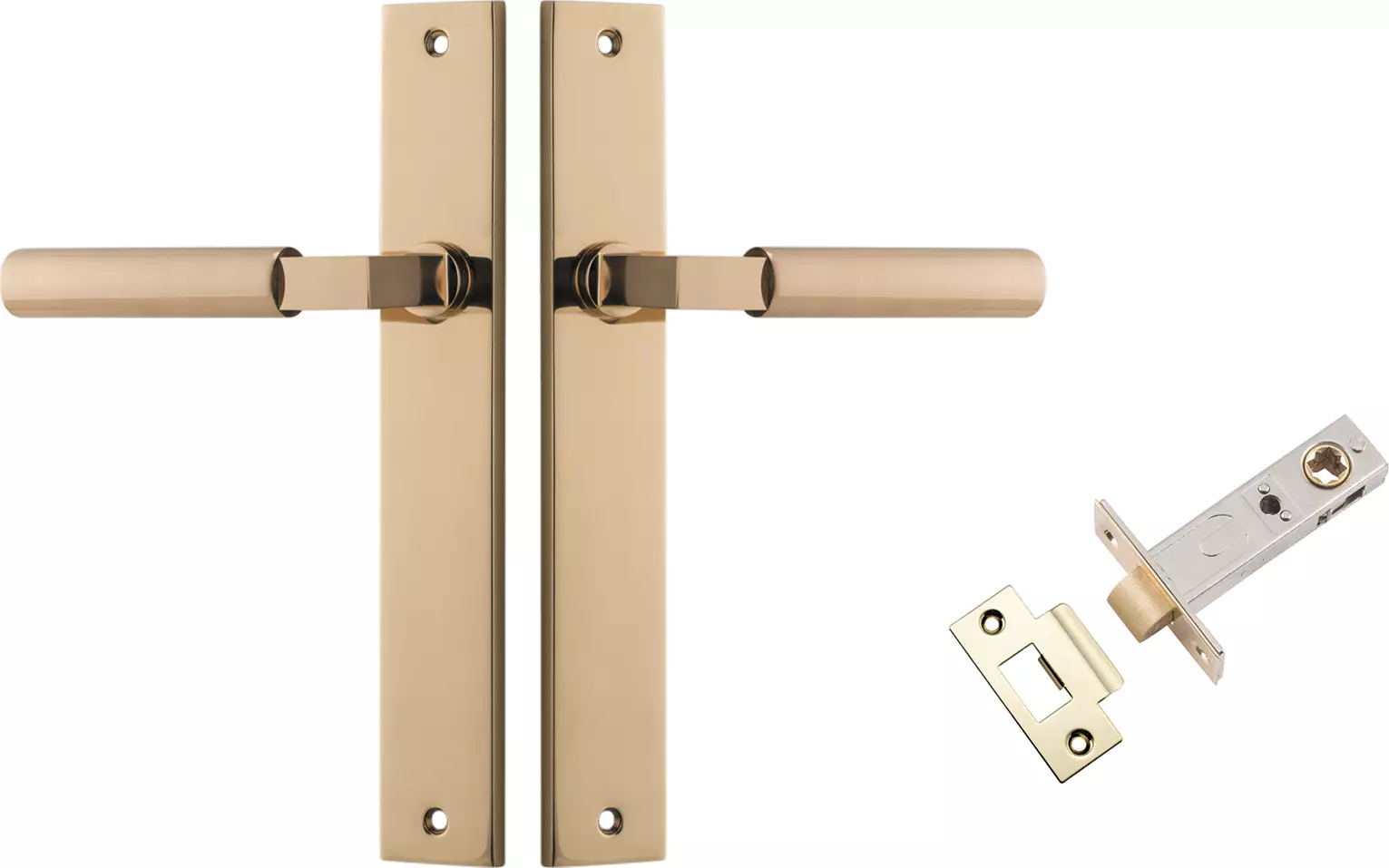 Berlin Lever - Rectangular Passage Set - PB