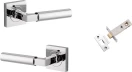 Berlin Lever - Square Rose Integrated Privacy Set - CP