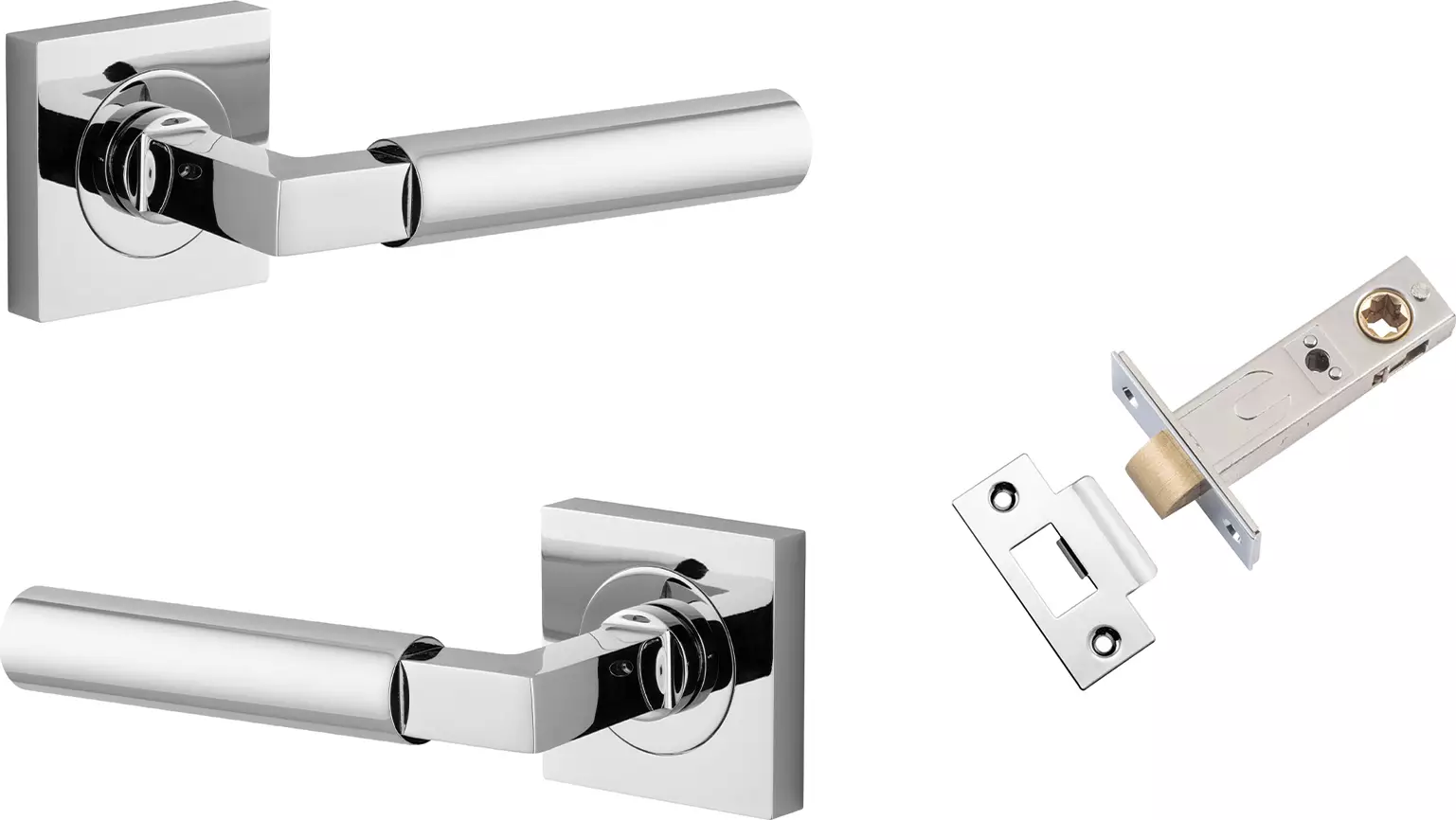 Berlin Lever - Square Rose Passage Set - CP