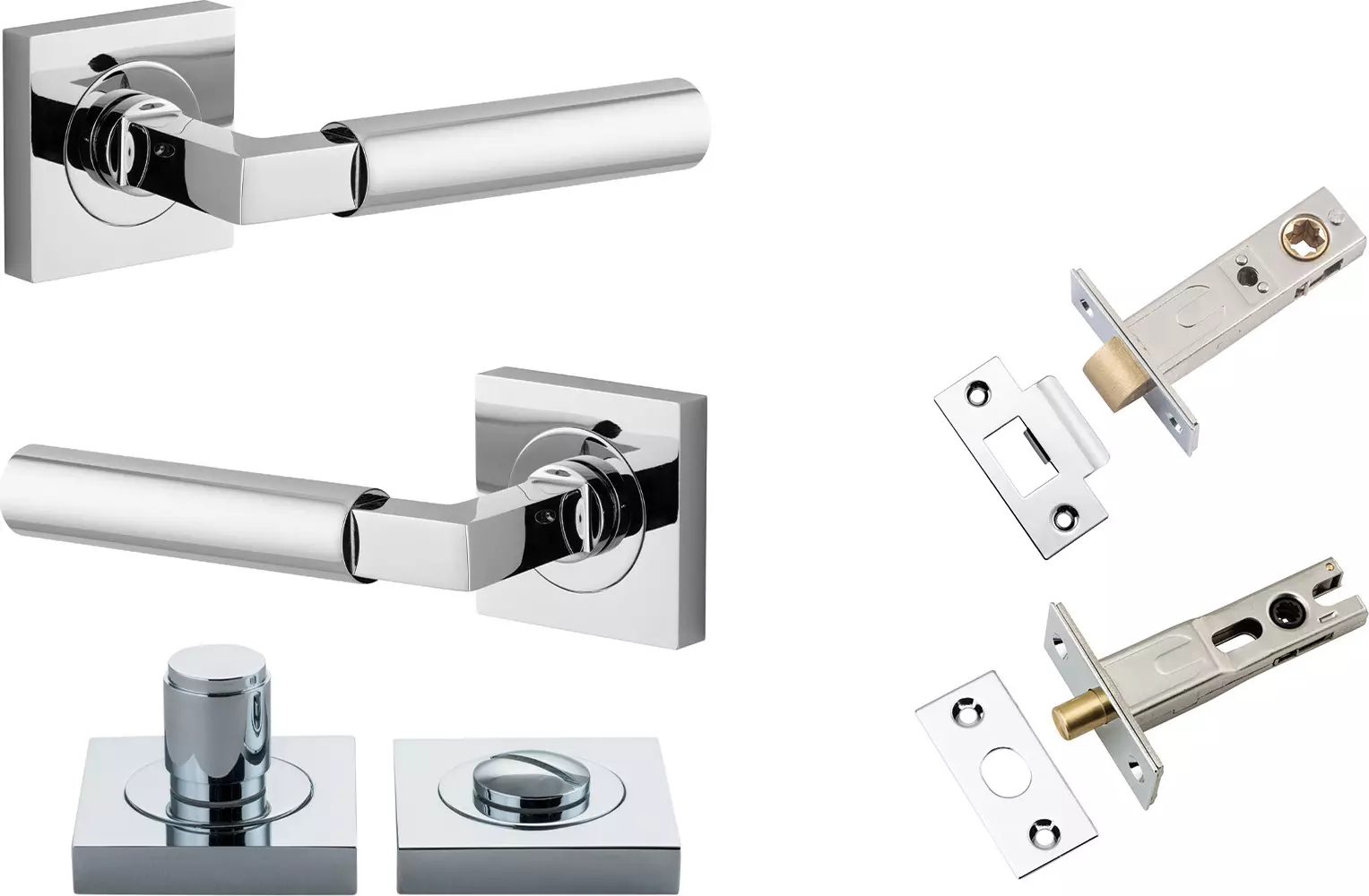 Berlin Lever - Square Rose Privacy Set - CP