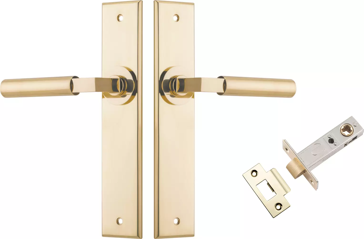 Berlin Lever - Chamfered Passage Set - PB