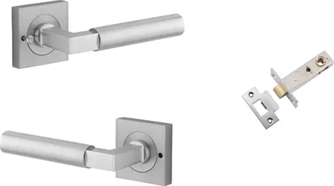 Berlin Lever - Square Rose Integrated Privacy Set - SC
