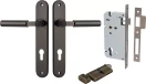 Berlin Lever - Oval Entrance Set - Key / Turn - SB