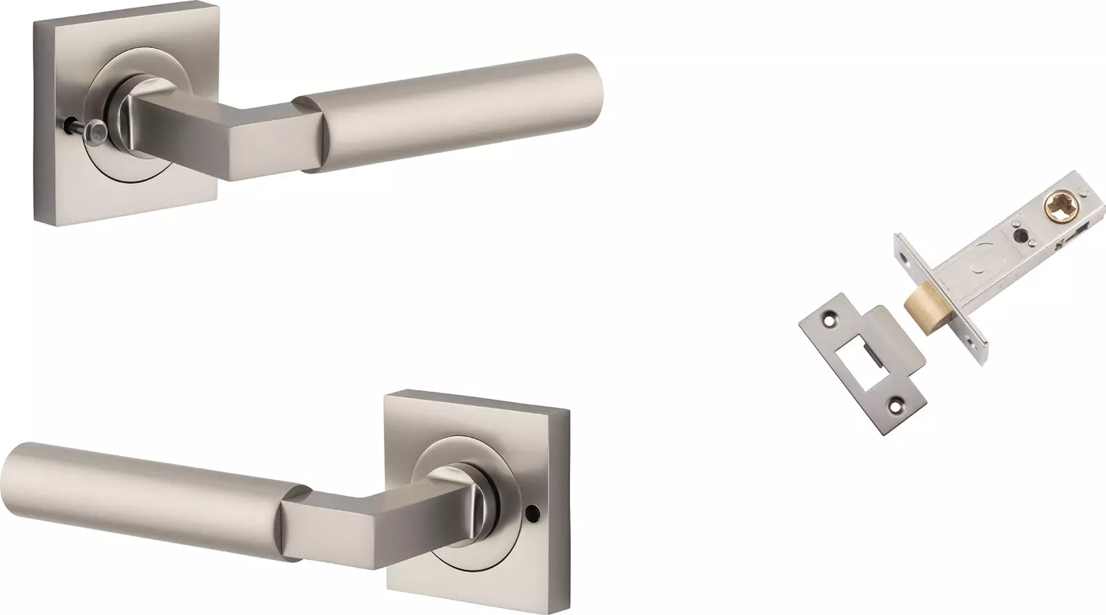 Berlin Lever - Square Rose Integrated Privacy Set - SN