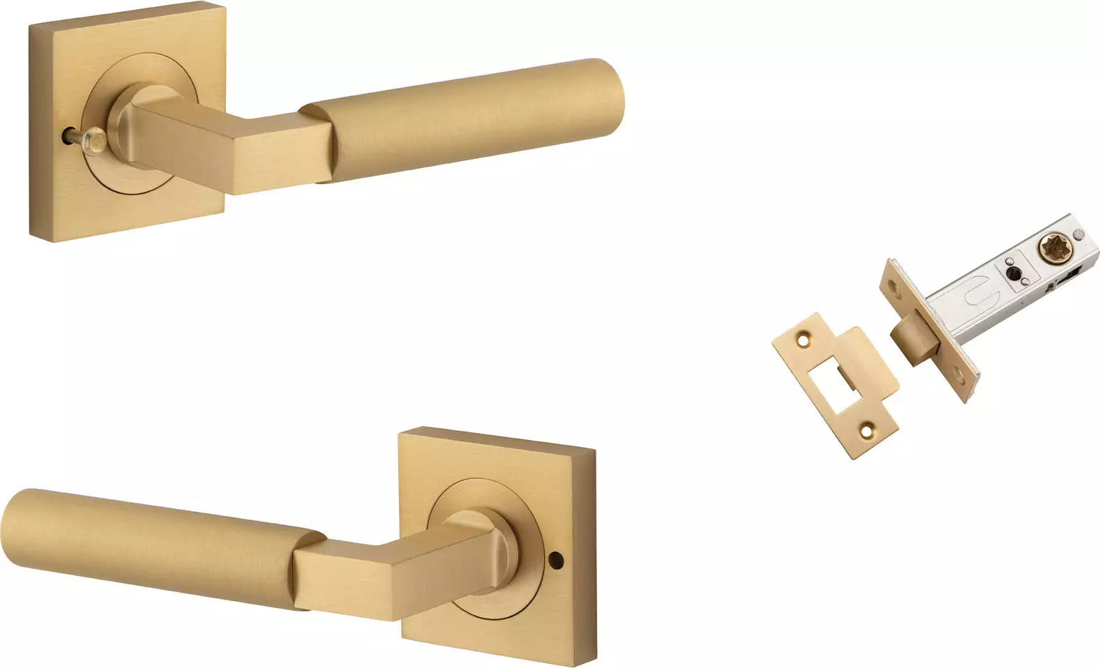 Berlin Lever - Square Rose Integrated Privacy Set - BB