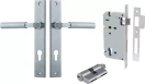 Berlin Lever - Rectangular Entrance Set - Key / Key - SC