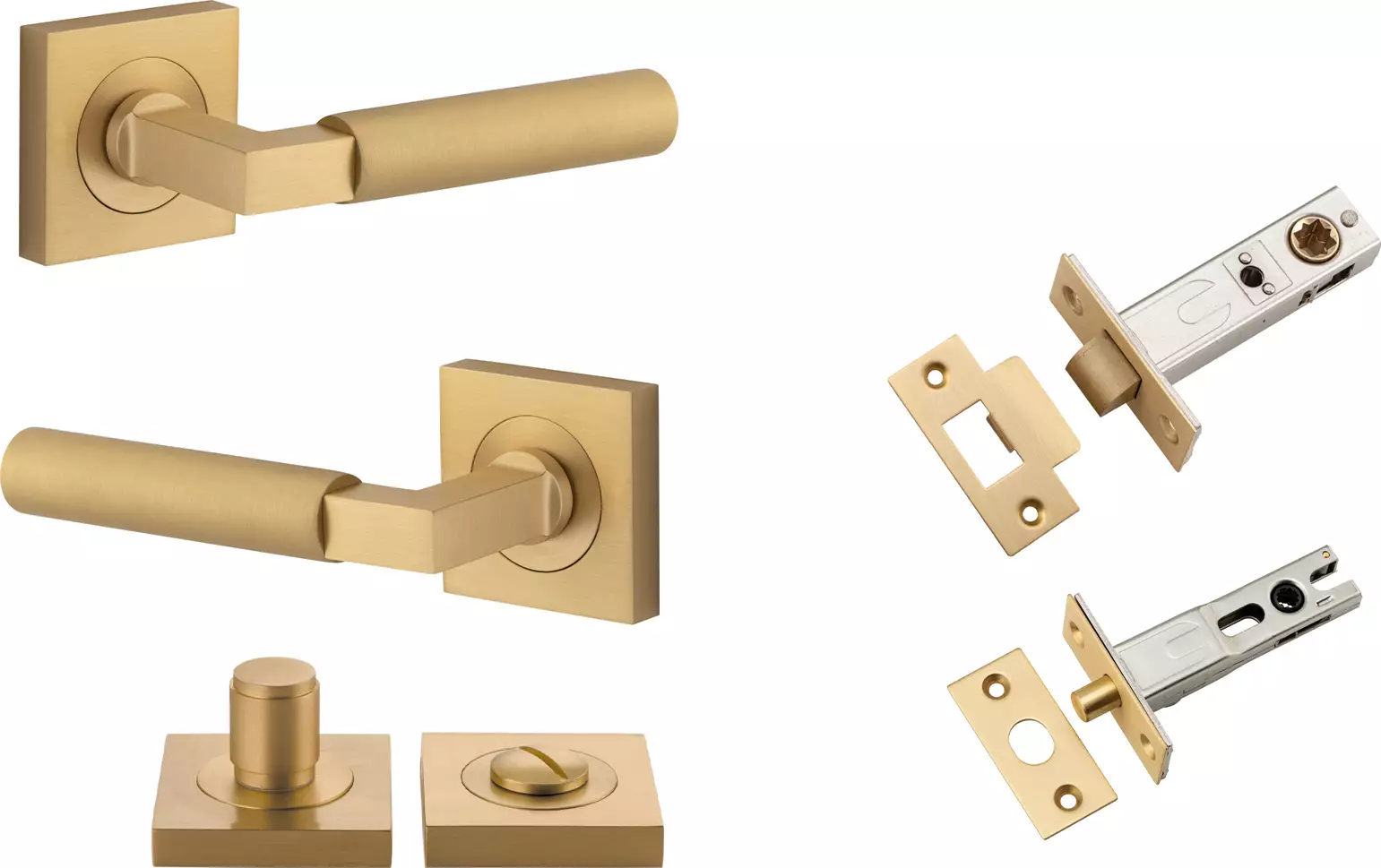 Berlin Lever - Square Rose Privacy Set - BB