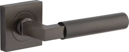 Berlin Lever - Square Rose Handle Set  - SB