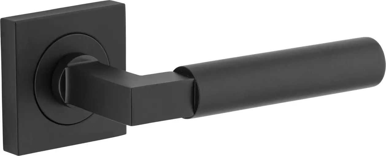 Berlin Lever - Square Rose Handle Set  - MB