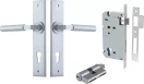 Berlin Lever - Chamfered Entrance Set - Key / Key - SC