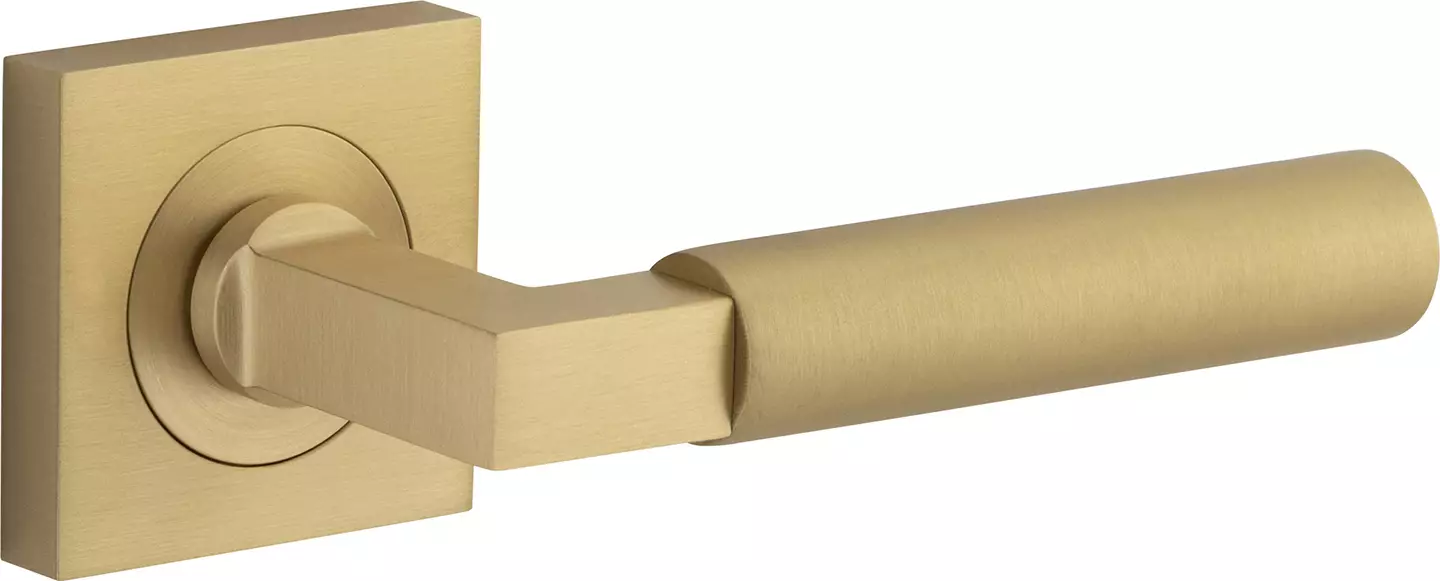 Berlin Lever - Square Rose Handle Set  - BB