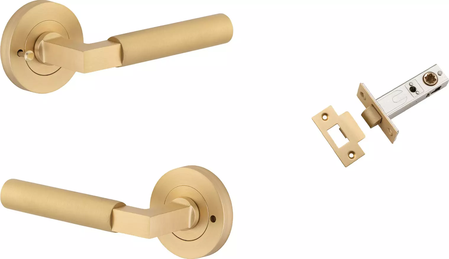 Berlin Lever - Round Rose Integrated Privacy Set - BB