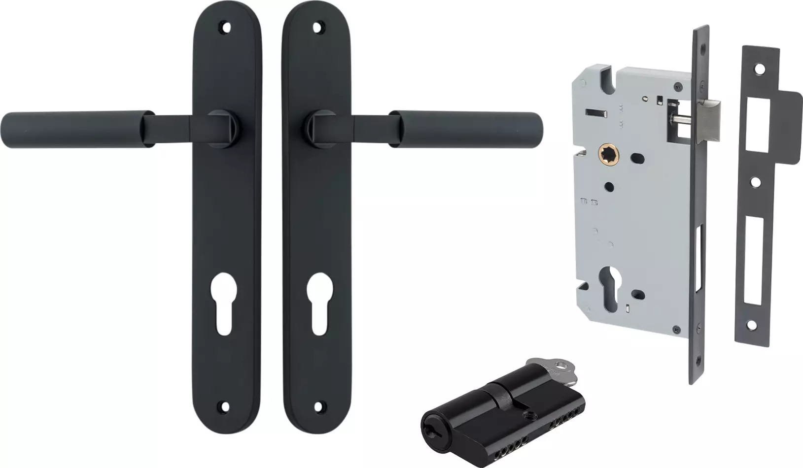 Berlin Lever - Oval Entrance Set - Key / Key - MB