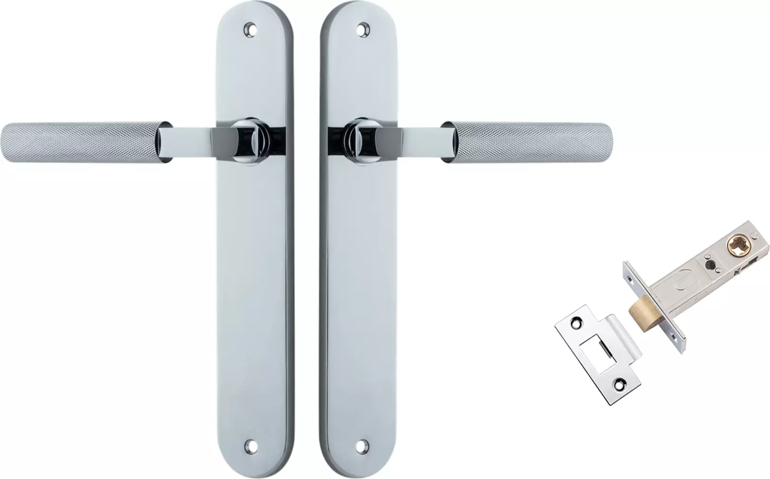 Brunswick Lever - Oval Passage Set - CP