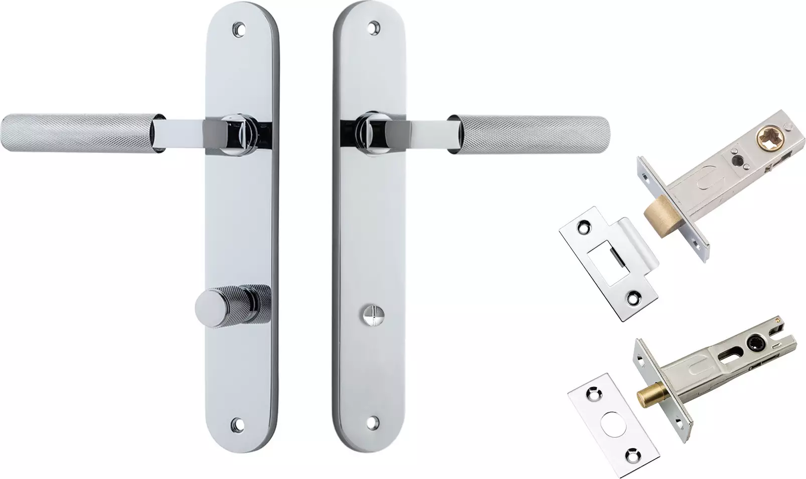 Brunswick Lever - Oval Privacy Set - CP