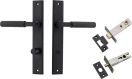 Brunswick Lever - Rectangular Privacy Set - MB