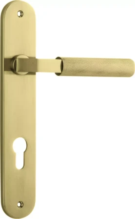 Brunswick Lever - Oval Euro Pair - GLD