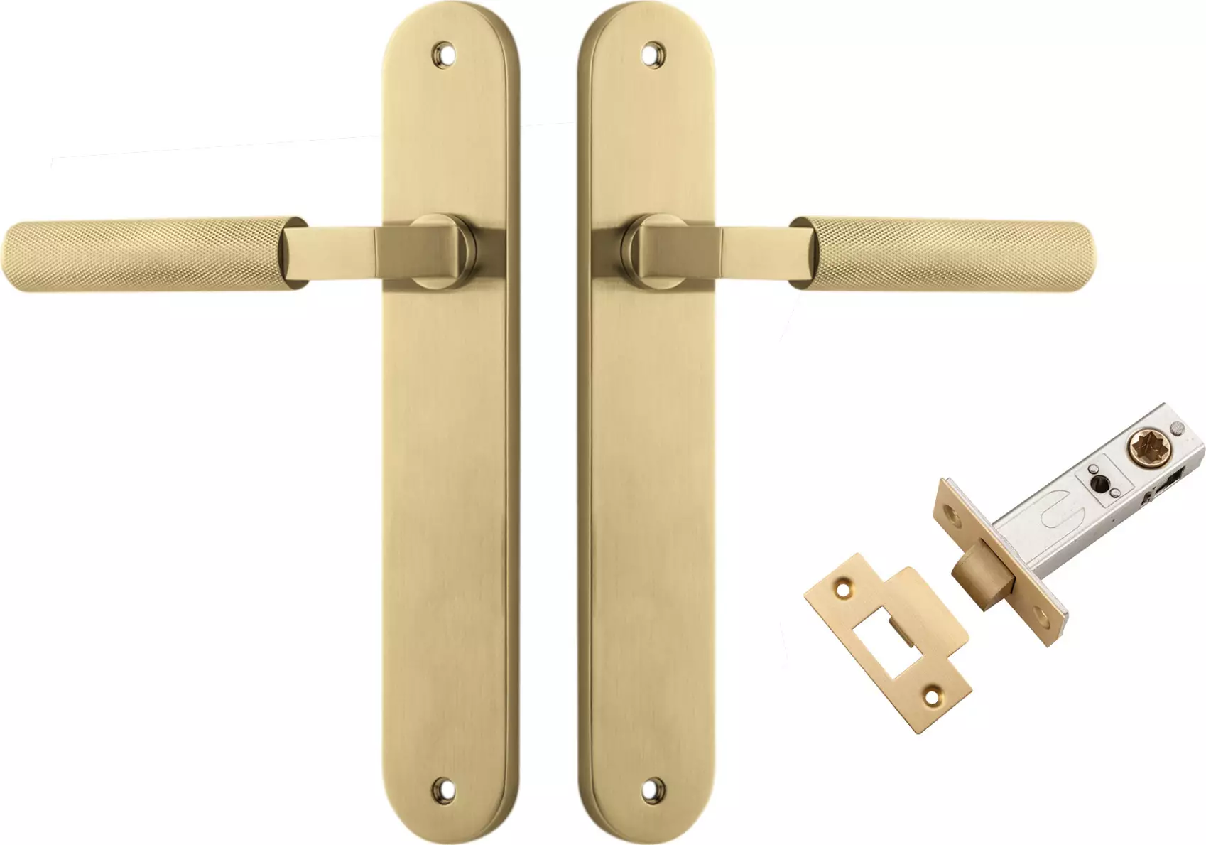 Brunswick Lever - Oval Passage Set - GLD