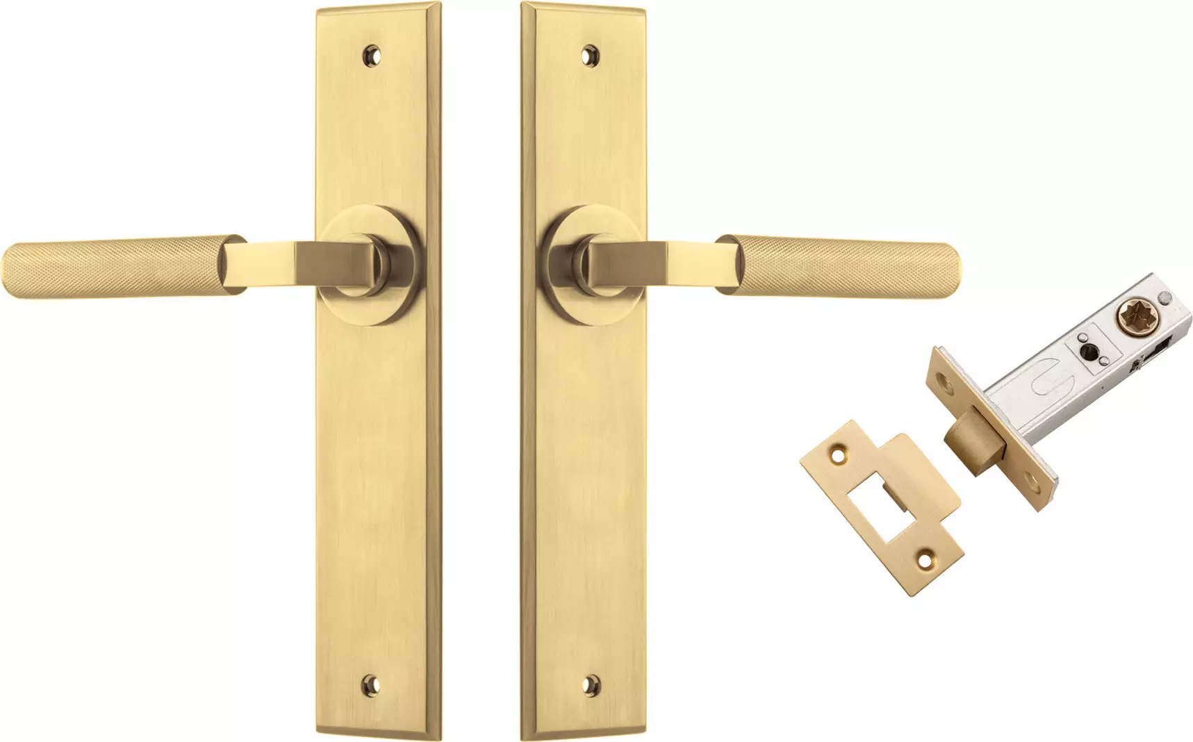 Brunswick Lever - Chamfered Passage Set - GLD