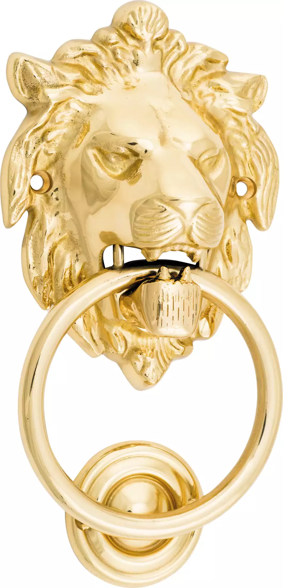 Lion Door Knocker 93x103x55mm  - PB