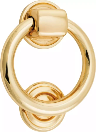 Ring Rear Fix Door Knocker 100x52x22mm  - PB