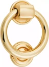 Ring Rear Fix Door Knocker 100x52x22mm  - PB