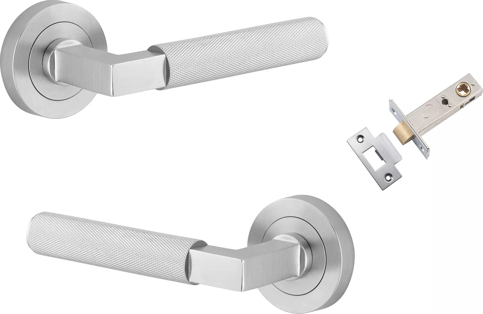 Brunswick Lever - Round Rose Passage Set - SC