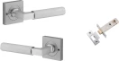 Brunswick Lever - Square Rose Integrated Privacy Set - SC