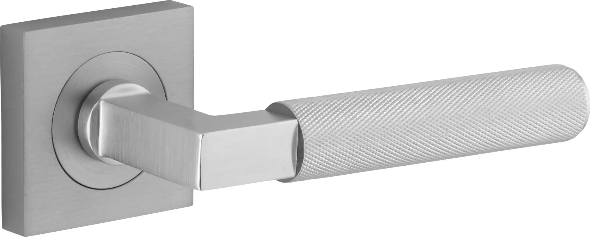 Brunswick Lever - Square Rose Handle Set - SC
