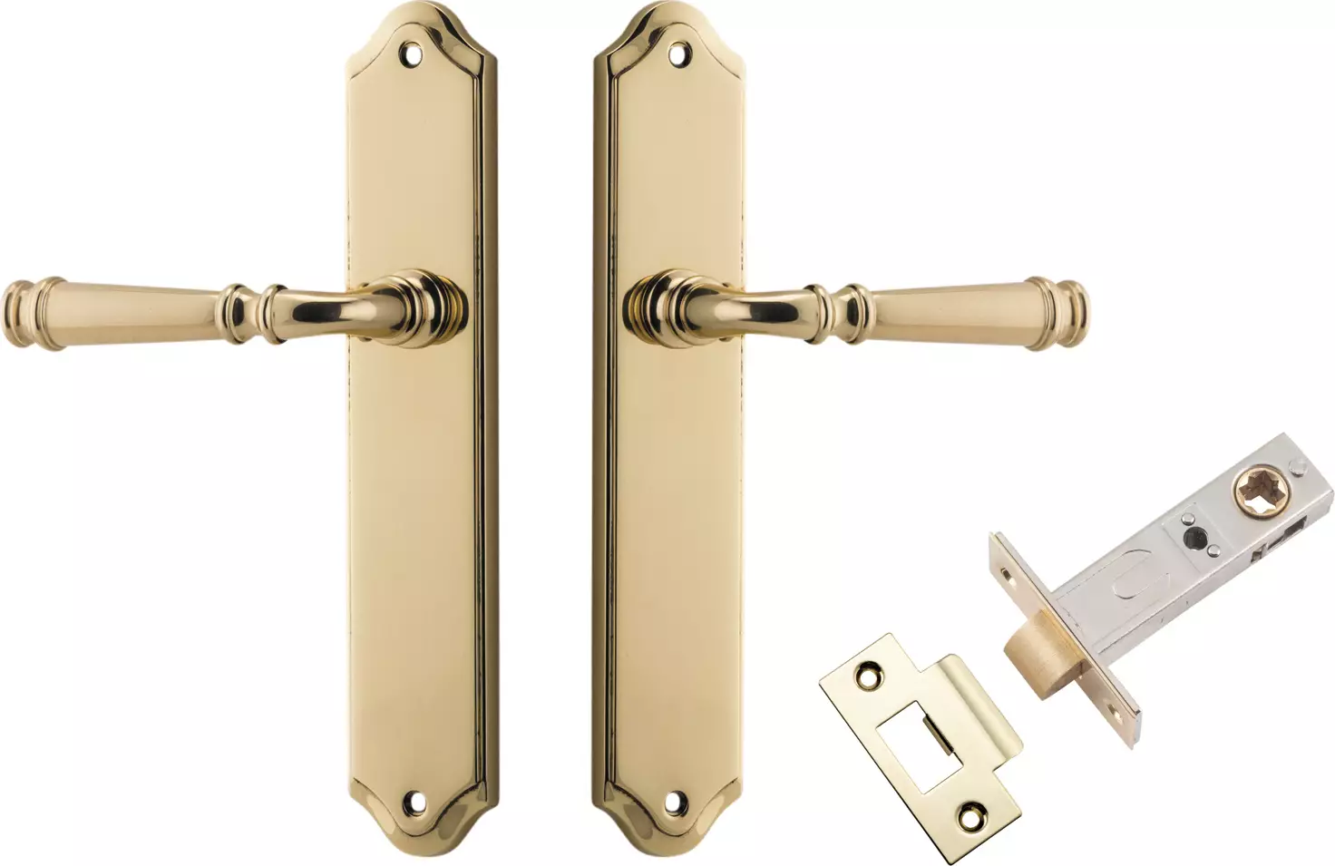 Verona Lever - Shouldered Passage Set - PB